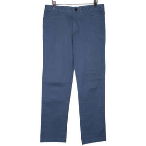 Mens Calvin Klein Blue Cotton Casual Zip Button Up Straight Leg Jeans Size 30x30